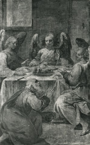 Fototeca del Polo museale della Campania — Corenzio Belisario - sec. XVI/ XVII - Abramo e i tre angeli — insieme